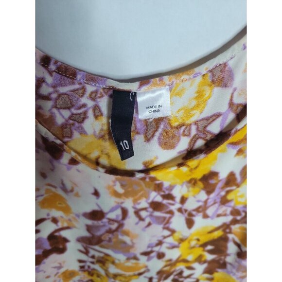 divided by H&M Womens Floral Sleeveless Top‎ 100% viscose - Picture 2 of 3